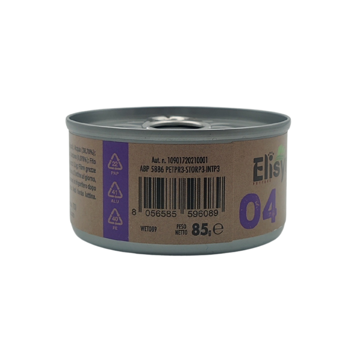 Elisyr - Alimento umido complementare per gatti adulti - Tonno e Pollo - 85 gr