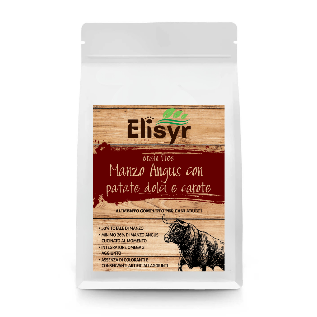Manzo Angus con patate dolci e carote - Elisyr Grain Free