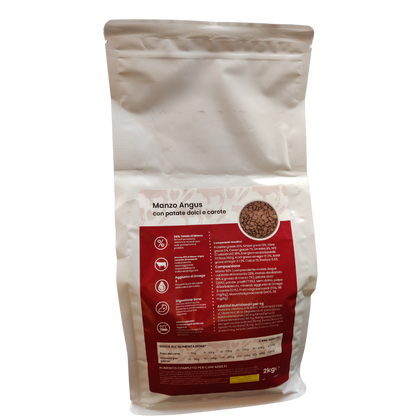 Manzo Angus con patate dolci e carote - Elisyr Grain Free