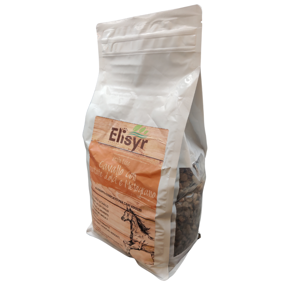 Cavallo con patate dolci e melograno - Elisyr Grain Free