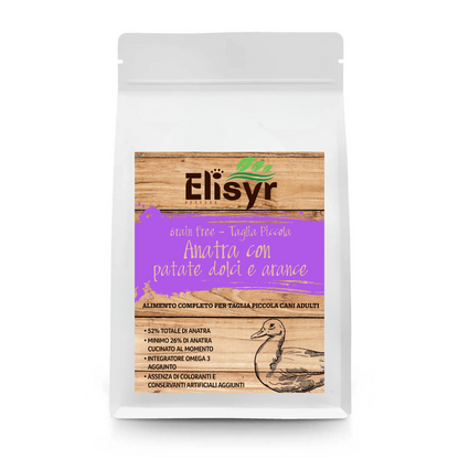 Anatra con patate dolci e arance - Piccola Taglia - Elisyr Grain Free