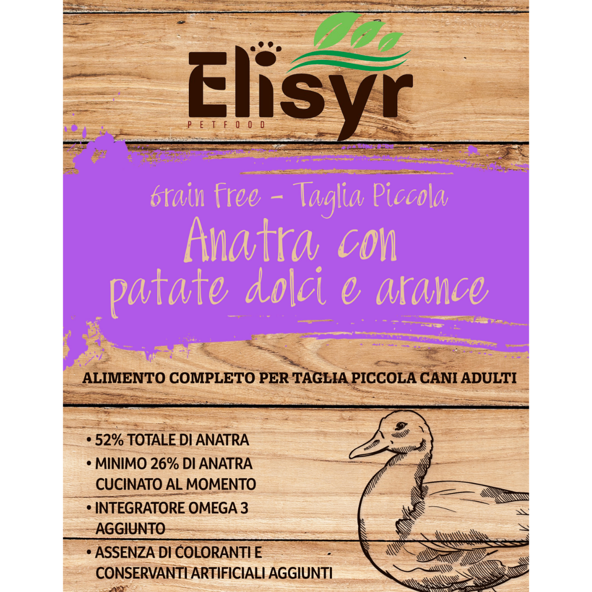 Anatra con patate dolci e arance - Piccola Taglia - Elisyr Grain Free