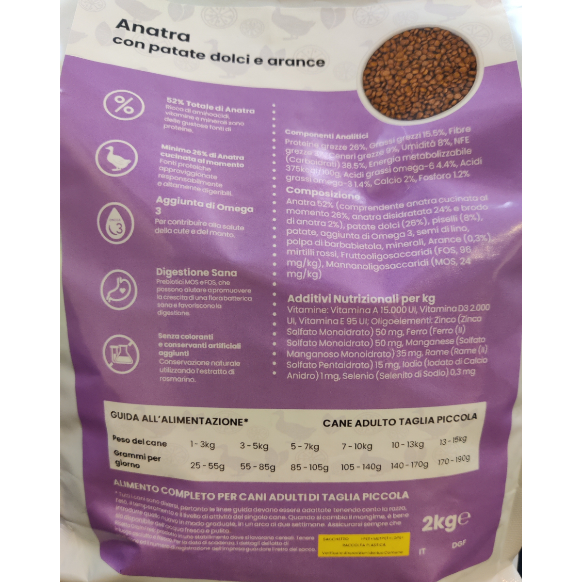 Anatra con patate dolci e arance - Piccola Taglia - Elisyr Grain Free