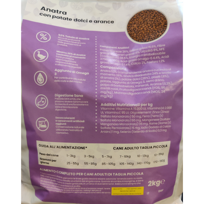 Anatra con patate dolci e arance - Piccola Taglia - Elisyr Grain Free