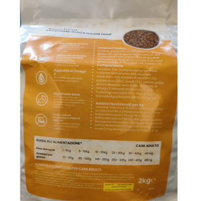 Tacchino con patate dolci e mirtilli rossi - Elisyr Grain Free