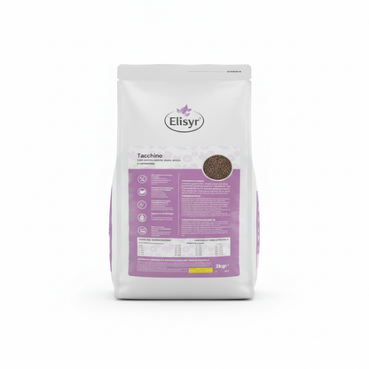 Elisyr - Puppy Grain free mini Tacchino con anatra patate dolci aneto e camomilla