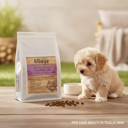 Elisyr - Puppy Grain free mini Tacchino con anatra patate dolci aneto e camomilla
