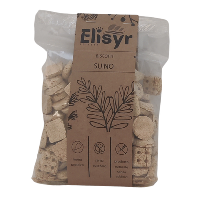 Biscotti Monoproteici Suino - 400g - Elisyr