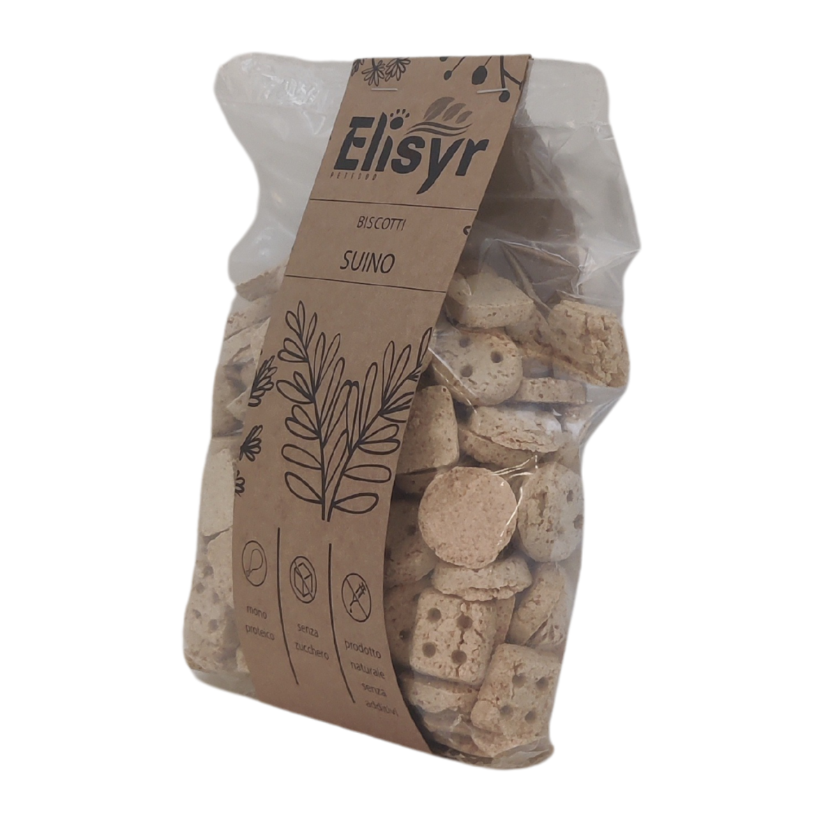 Biscotti Monoproteici Suino - 400g - Elisyr