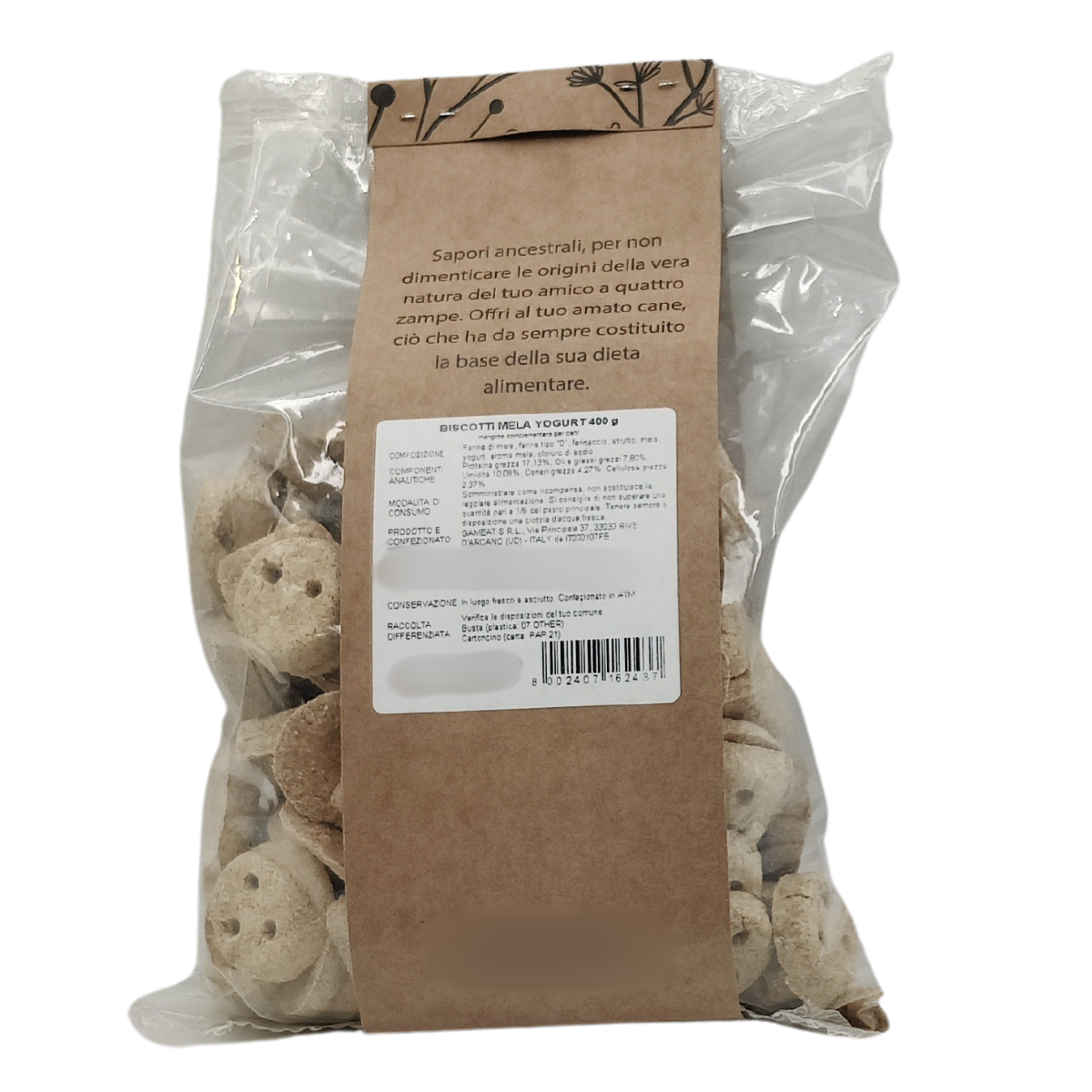 Biscotti Mela e Yogurt - 400g - Elisyr