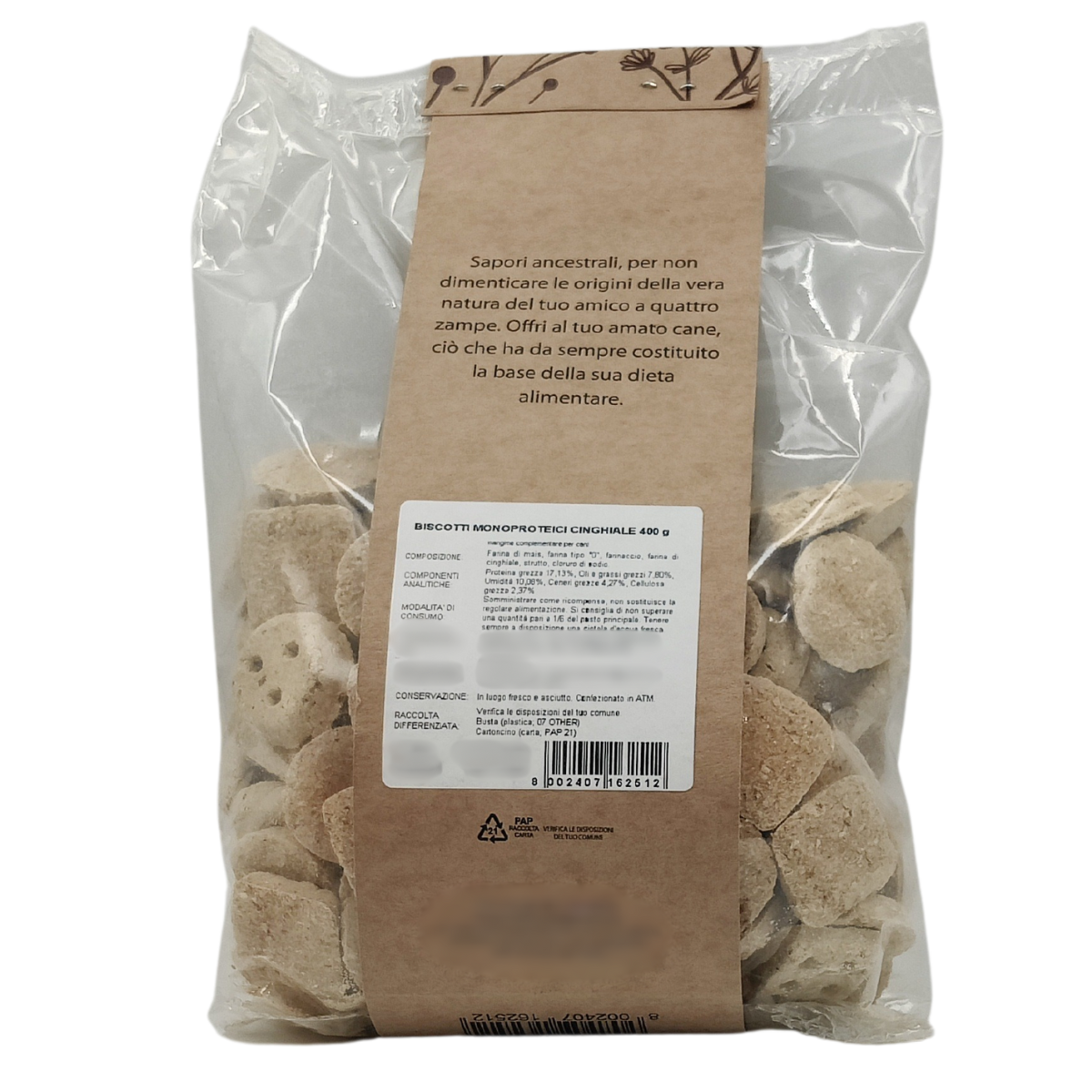 Biscotti Monoproteici Cinghiale - 400g - Elisyr