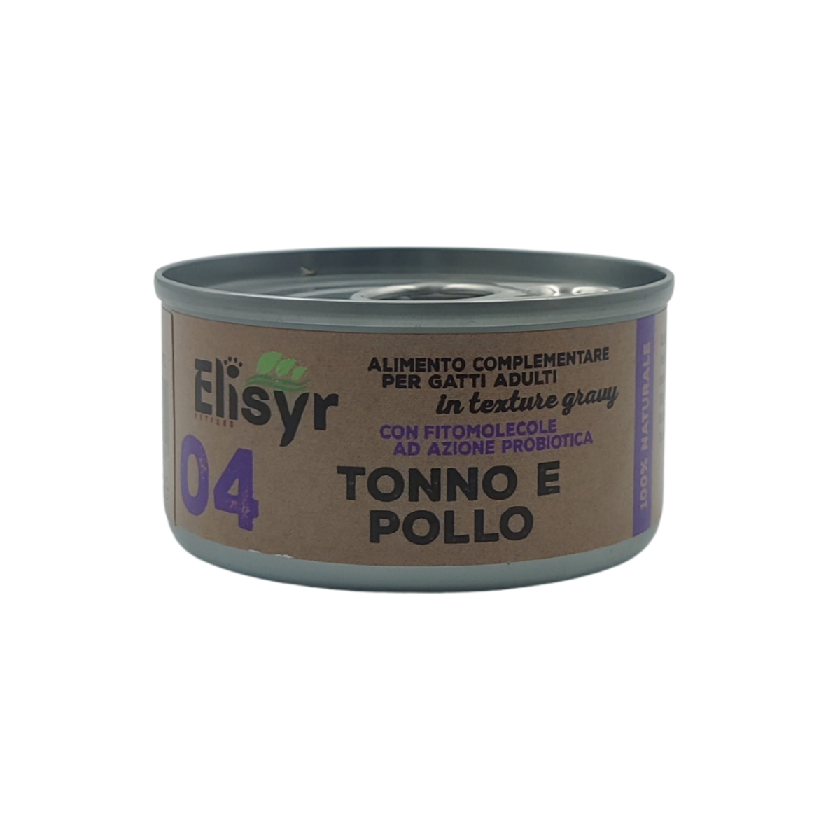 Elisyr - Alimento umido complementare per gatti adulti - Tonno e Pollo - 85 gr