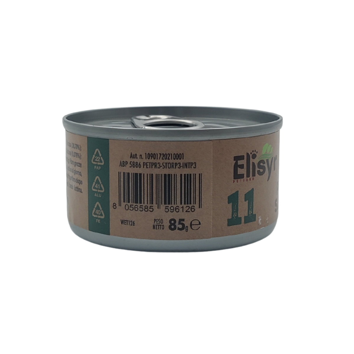 Elisyr - Alimento umido complementare per gatti adulti - Pollo e Salmone - 85 gr