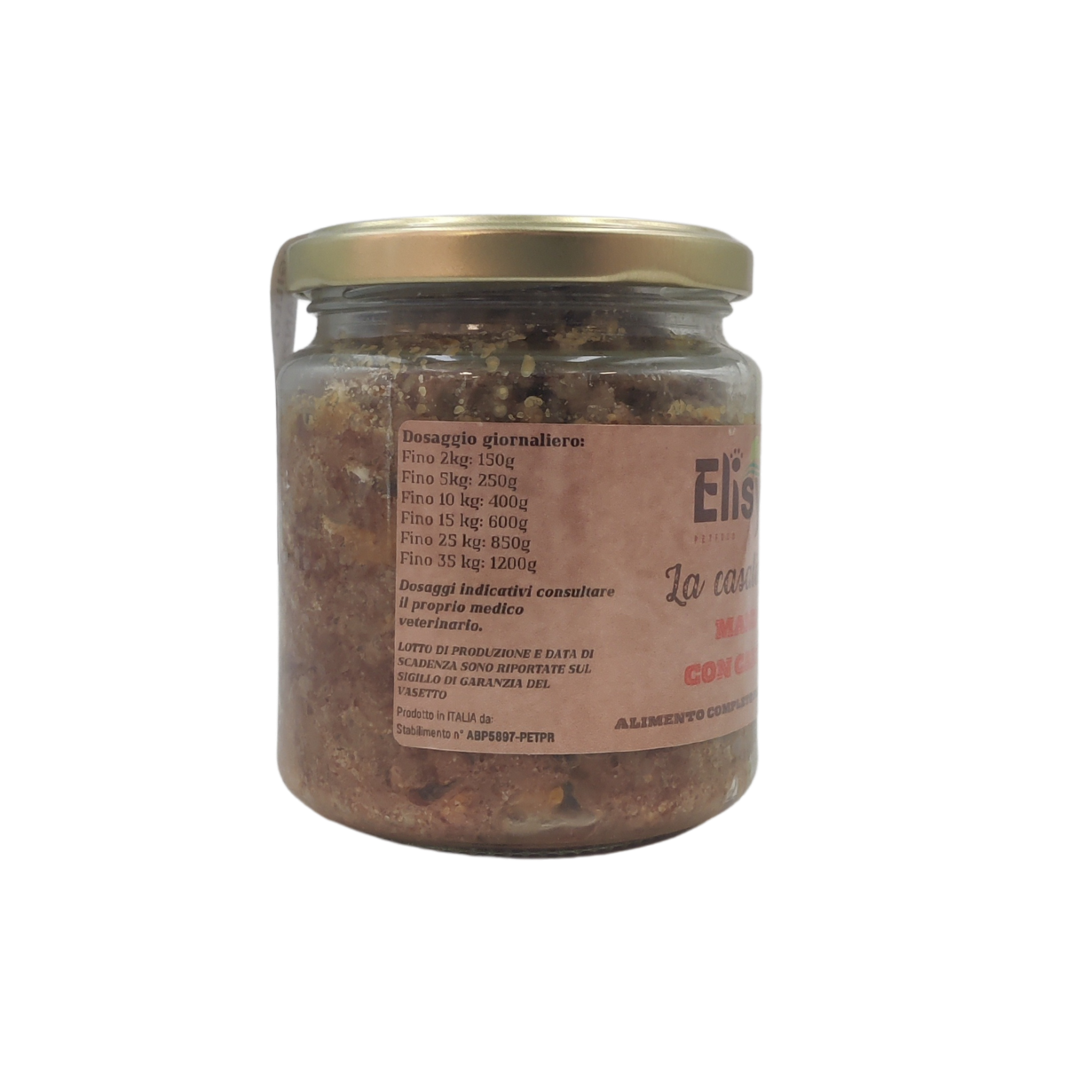 Manzo con Carote - Alimento completo per Cani Adulti - Elisyr La Casalinga