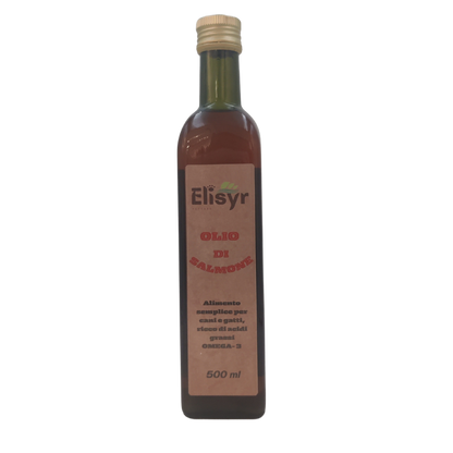 Olio di Salmone - Alimento semplice per cani e gatti - Elisyr