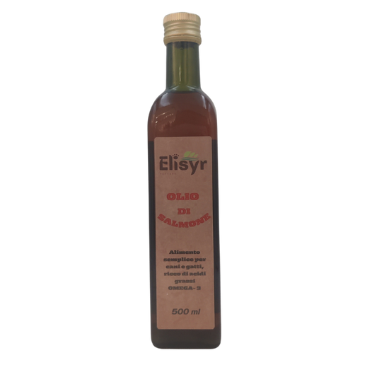Olio di Salmone - Alimento semplice per cani e gatti - Elisyr