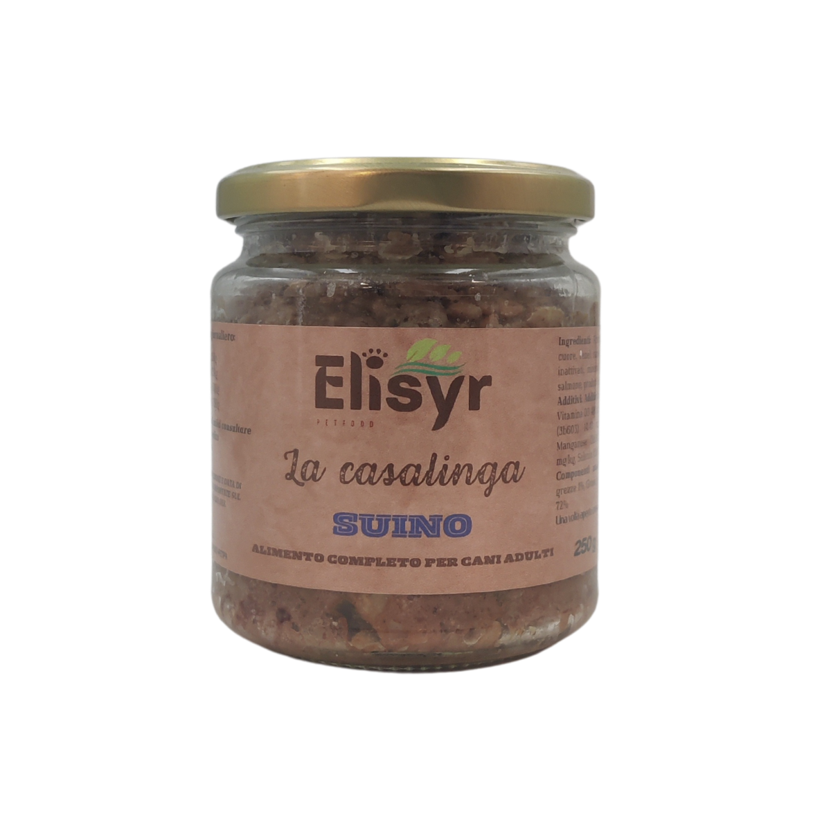Suino - Alimento completo per Cani Adulti - Elisyr La Casalinga