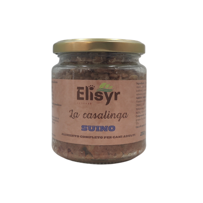Suino - Alimento completo per Cani Adulti - Elisyr La Casalinga