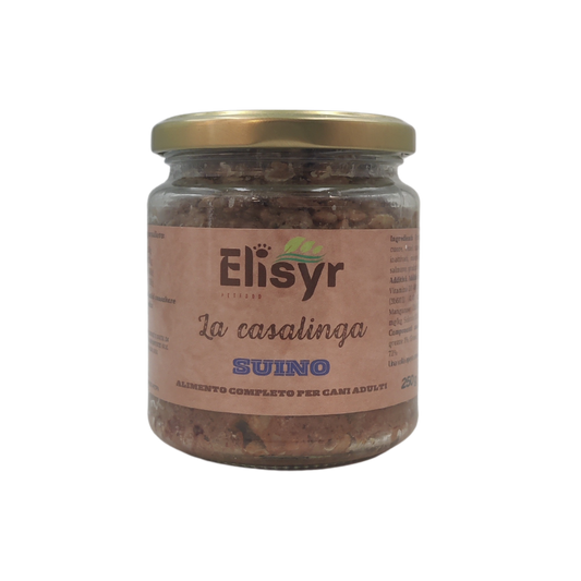 Suino - Alimento completo per Cani Adulti - Elisyr La Casalinga