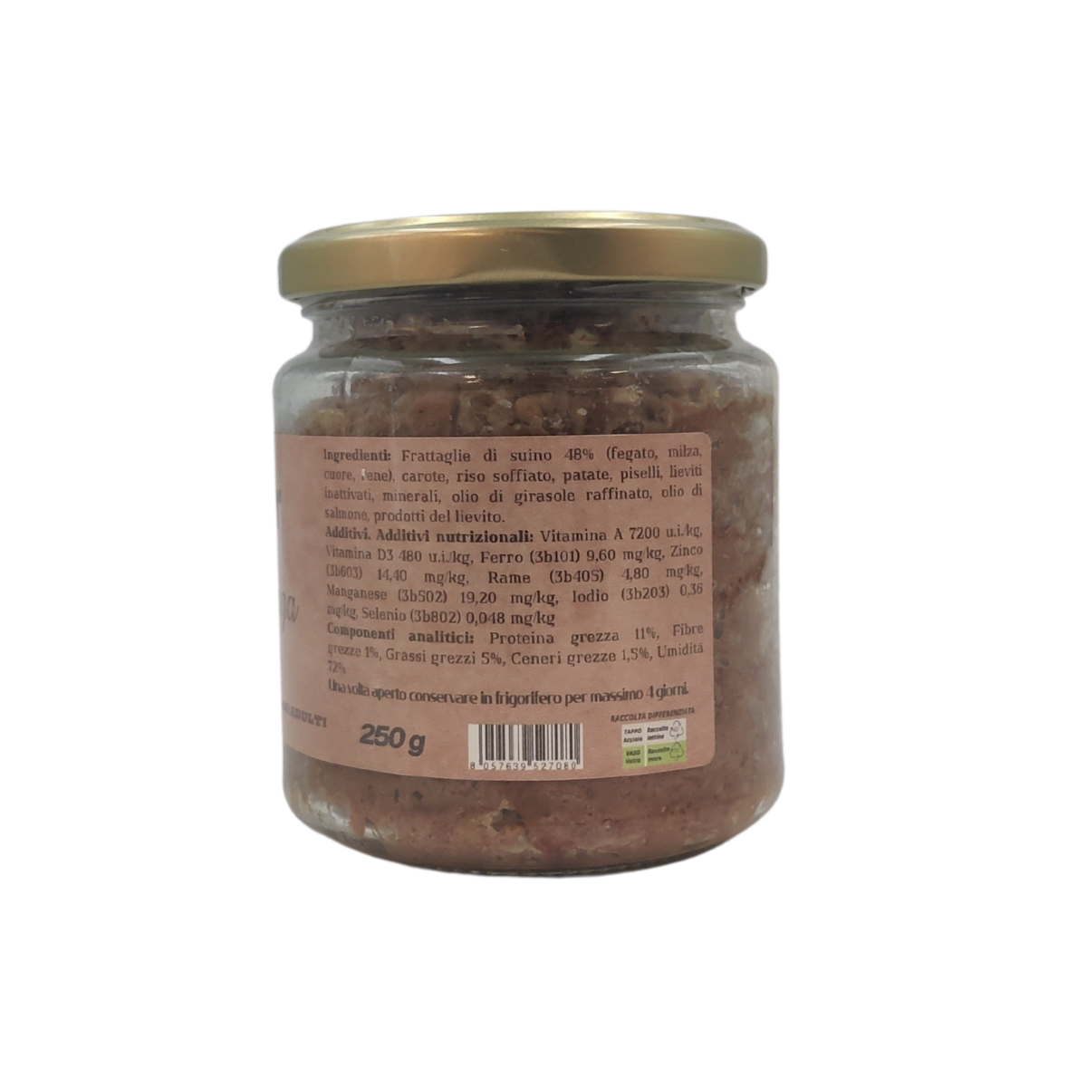 Suino - Alimento completo per Cani Adulti - Elisyr La Casalinga